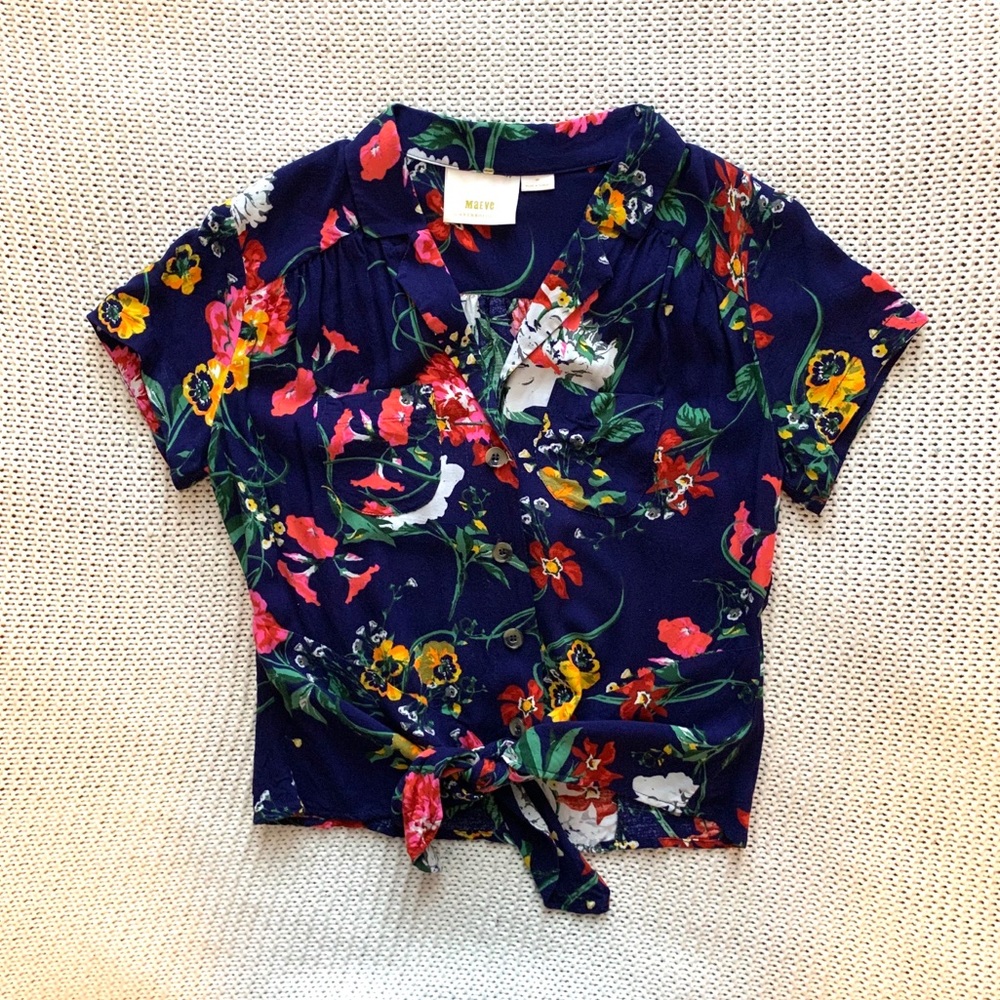 Anthropologie short sleeve button-up
